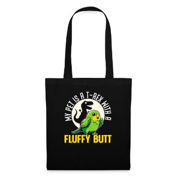 Perruche amoureuse de la perruche Perruche oiseau - Sac en tissu - noir - Devant