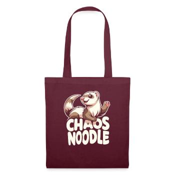 Drôle d’amant furet belette mammifère animal - Sac en tissu - bordeaux - Devant