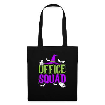 Lustiges Halloween Kostüm Büro Squad Trick Oder - Stoffbeutel - Schwarz - Vorne
