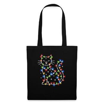 Cat Christmas Holiday Time - Tote Bag - black - Front