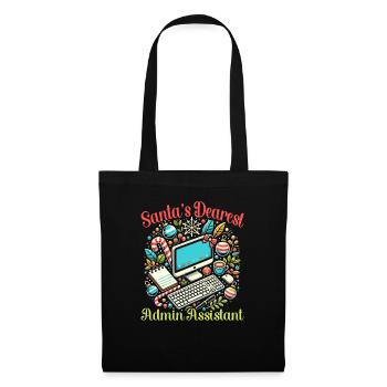 Drôle d’administrateur de Noël père Noël. - Sac en tissu - noir - Devant
