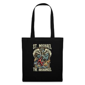 Saint Michel Archange Prière Catholique - Sac en tissu - noir - Devant