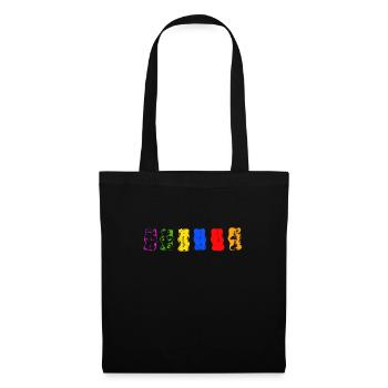 Gummibärchen - Süßigkeit - Geschenkidee - Stoffbeutel - Schwarz - Vorne