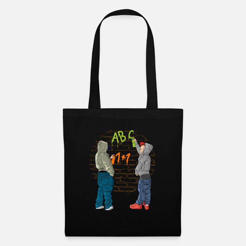 École de graffiti - Sac en tissu - noir