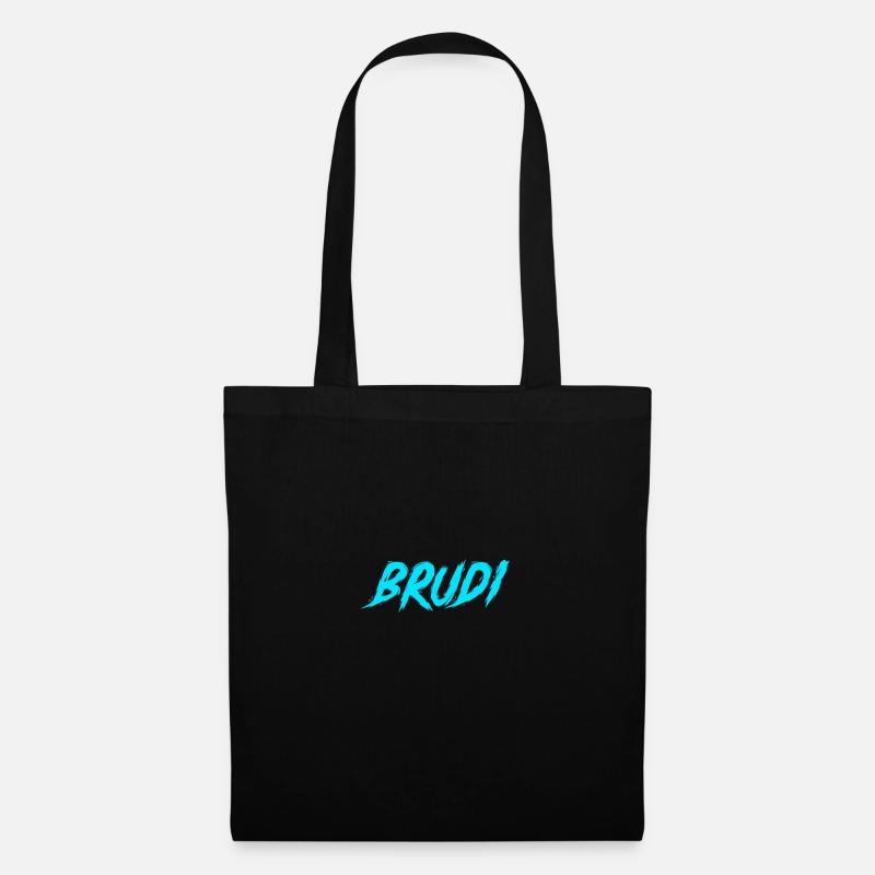 BRUDI | Geschenk Bruder Bro Geburtstag Bratan - Stoffbeutel - Schwarz