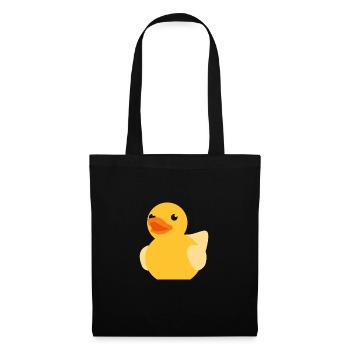 Canard en caoutchouc canard en caoutchouc - Sac en tissu - noir - Devant