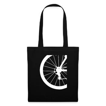 Tire bike mountain road bike gift - Tote Bag - black - Front
