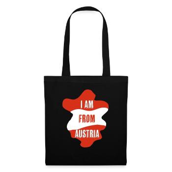 I am from AUSTRIA - Stoffbeutel - Schwarz - Vorne