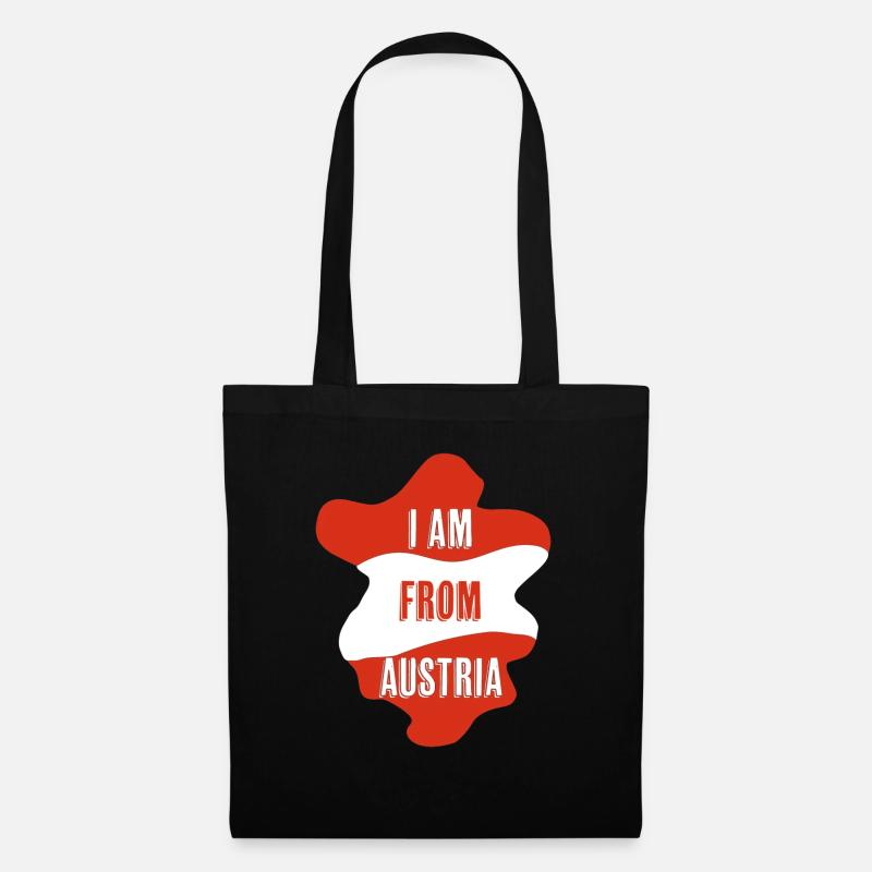 I am from AUSTRIA - Tote Bag - black