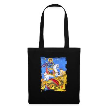 orthodoxes Fresko - Stoffbeutel - Schwarz - Vorne