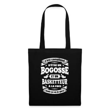 BOGOSSE ET BASKETTEUR - Sac en tissu - noir - Devant