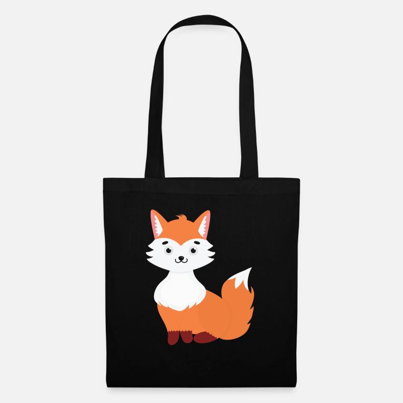 Fuchs - Stoffbeutel - Schwarz