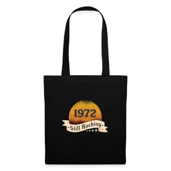 1972 Birthday Vintage Gift Vintage Vintage Rock - Tote Bag - black - Front