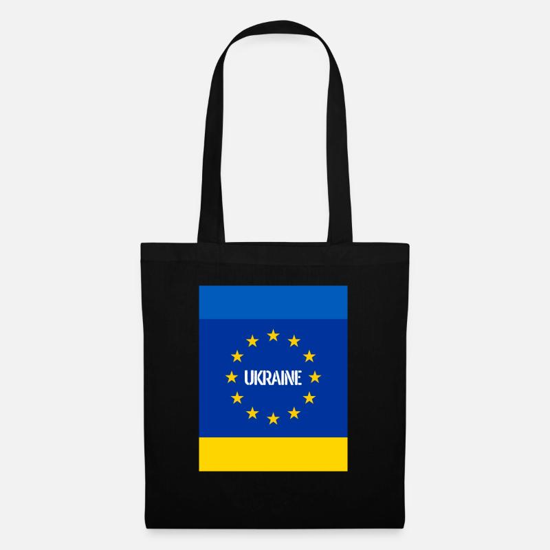 Ukraine - Stoffbeutel - Schwarz