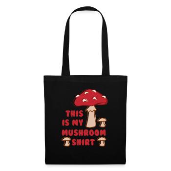 Citation ironique de chasse aux champignons - Sac en tissu - noir - Devant