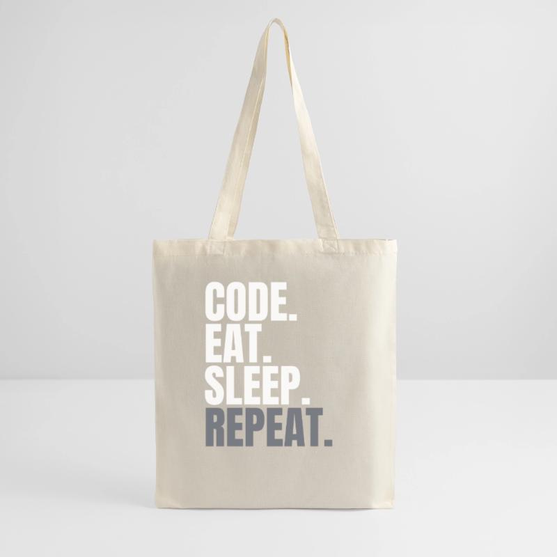 Code eat sleep repeat - Programmer Shirt Coding Tote Bag