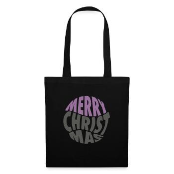 Joyeux Noël Ho-ho-ho - Sac en tissu - noir - Devant