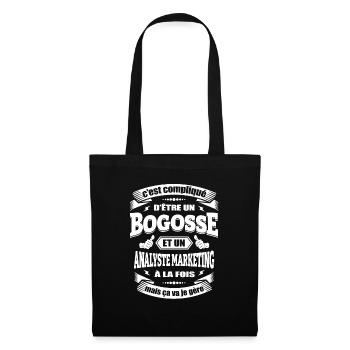 BOGOSSE ET ANALYSTE MARKETING - Sac en tissu - noir - Devant