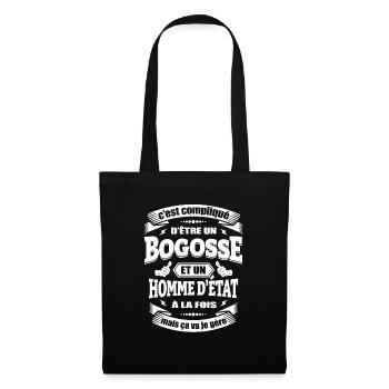 BOGOSSE ET HOMME D’ÉTAT - Sac en tissu - noir - Devant
