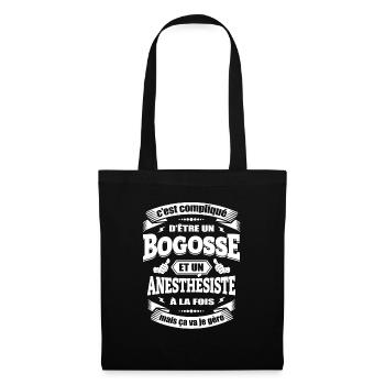 BOGOSSE ET ANESTHÉSISTE - Sac en tissu - noir - Devant