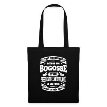 BOGOSSE PRESIDENT DE LA REPUBLIQUE - Sac en tissu - noir - Devant