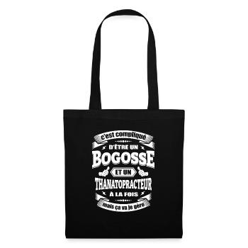 BOGOSSE ET THANATOPRACTEUR - Sac en tissu - noir - Devant