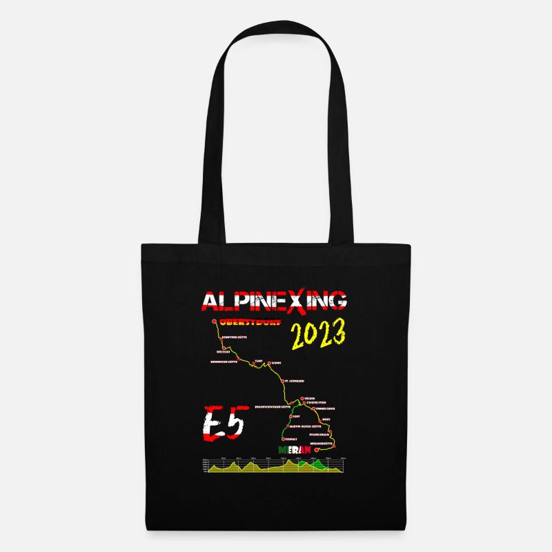 E5 Oberstdorf Merano 2023 - Tote Bag - black