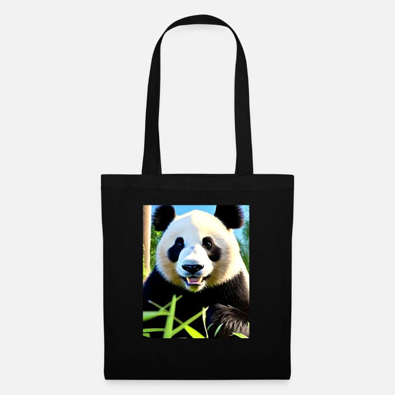 Panda Bear - Tote Bag - black