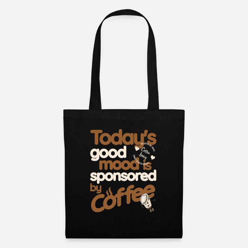 Kaffee - Gute Laune - Stoffbeutel - Schwarz