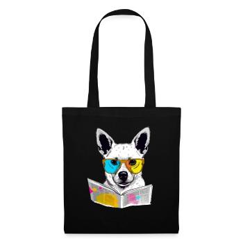 Lole chien savant - Sac en tissu - noir - Devant