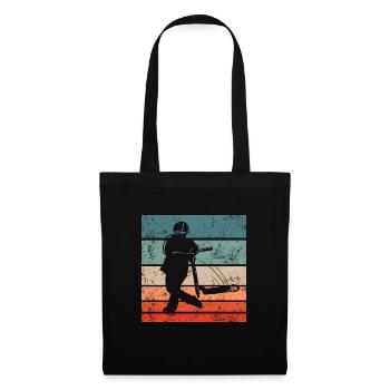 Briflip Stunt Scooter Trick Vêtements Vintage Rétro - Sac en tissu - noir - Devant