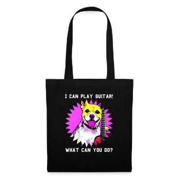 I can play guitar - What can you do? - Tote Bag - black - Front