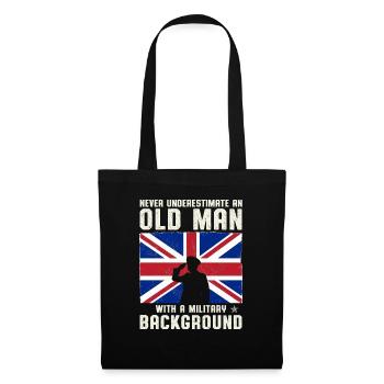 Never Underestimate An Old Man With A Military - Tote Bag - black - Front
