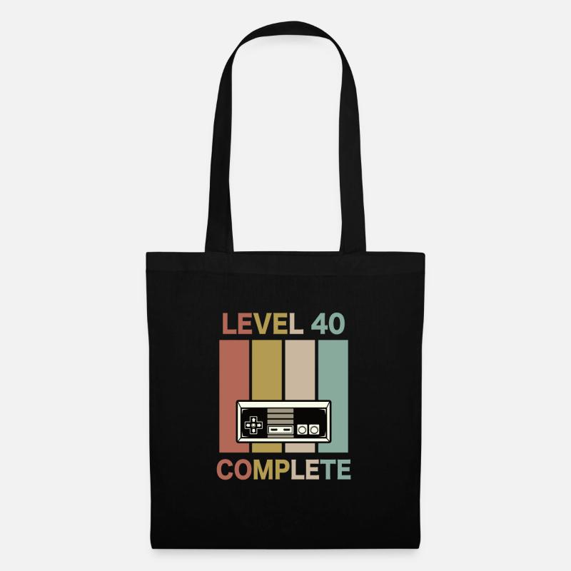 LEVEL 40 COMPLETE - Stoffbeutel - Schwarz