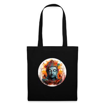 T-shirt Sérénité Bouddha Marque Vibration Positive - Sac en tissu - noir - Devant