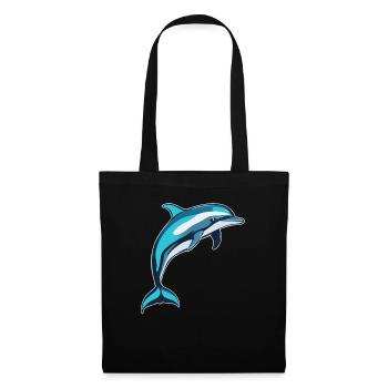Dolphin, Dolphin, Animal, Sea, Dolphin, Water, Fish - Tote Bag - black - Front