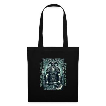 Cœur d’un Viking Force de Thor - Sac en tissu - noir - Devant