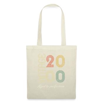 Geburtstagsgeschenk 24 Jahre - 2000 - Stoffbeutel - Natur - Vorne