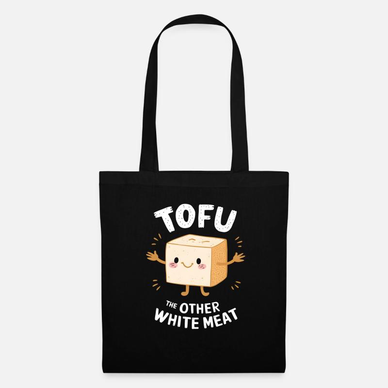 Tofu Lustiges - Stoffbeutel - Schwarz