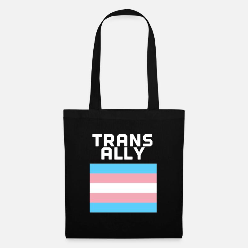 Trans ally - Stoffbeutel - Schwarz