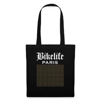 TheRealBikelife Paris Monogramme - Sac en tissu - noir - Devant