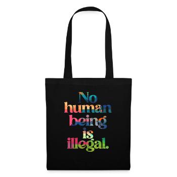 aucun humain n’est illégal - The Original - Sac en tissu - noir - Devant