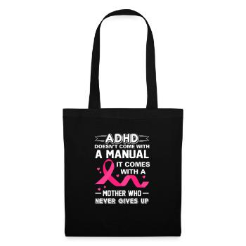 Cadeau TDAH maman meilleures mères - Sac en tissu - noir - Devant