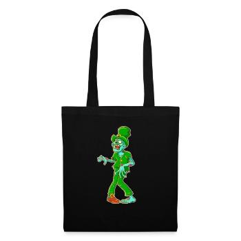 St Patrick's Irish Zombie - Tote Bag - black - Front