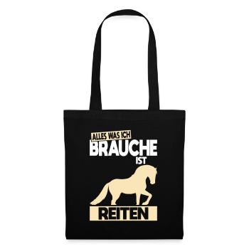 All I Need Is Riding - Gift Idea - Tote Bag - black - Front