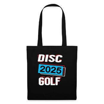 Discgolf 2025 Discgolfer Discgolfspieler Spiel - Stoffbeutel - Schwarz - Vorne