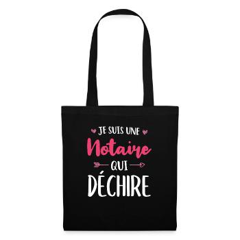 Je Suis Une Notaire Qui Déchire - Sac en tissu - noir - Devant