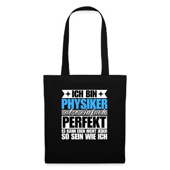 Perfekter Physiker - Stoffbeutel - Schwarz - Vorne