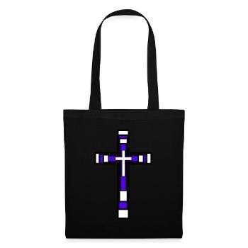 Cross God Jesus Church Religion Love Peace - Tote Bag - black - Front