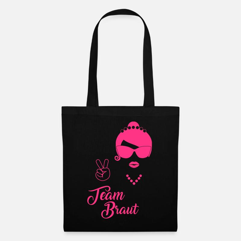 Team Bride - Peace - Tote Bag - black